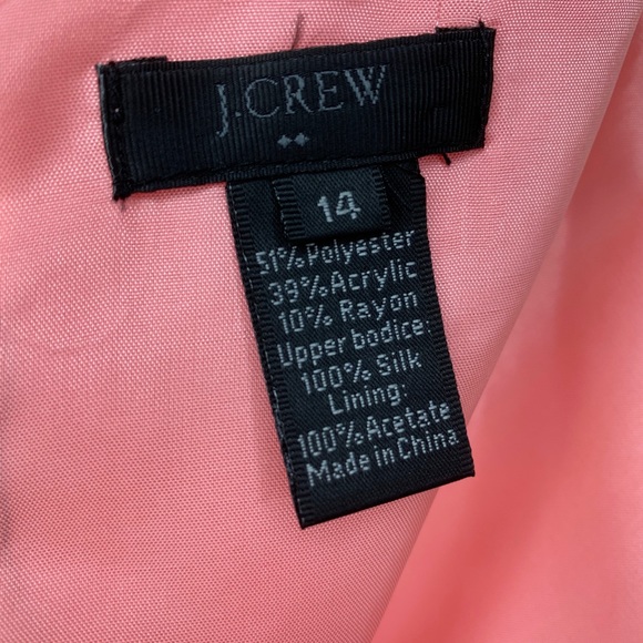 J. Crew Factory Silk & Tweed Couplet Dress Size 14 - Picture 2 of 6